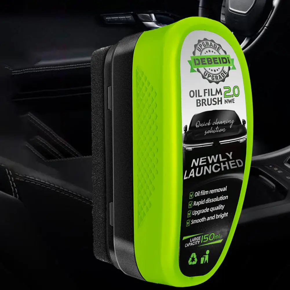 Cleaning Tool Car Glass Oil Film Cleaning Brush Windshield Cleaner with Ergonomic Handle Windshield Maintenance Cleaning Brush