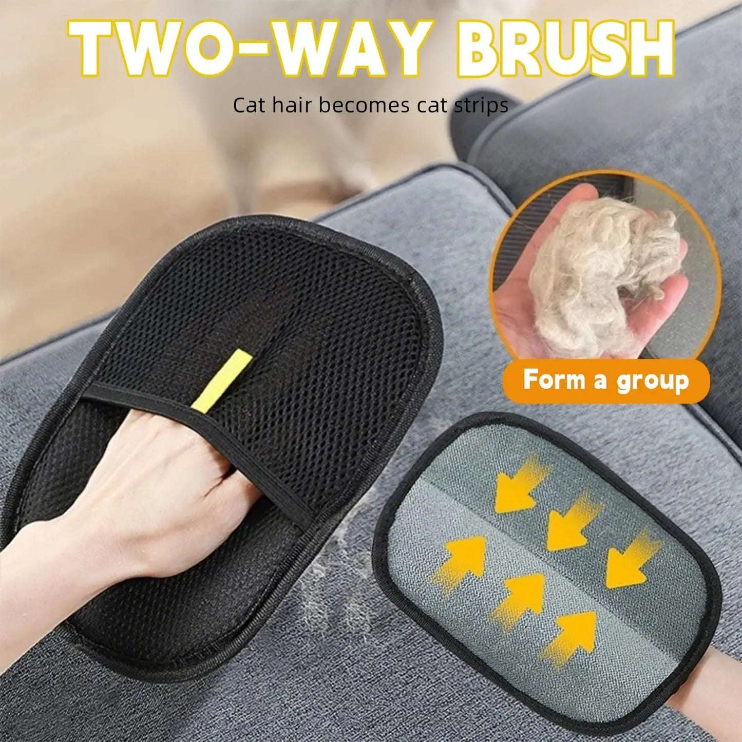 Pet Hair Removal Glove Upgrade Efficient Grooming Gloves Reusable Pet Hair Remover Glove for Cats Dogs Pet Hair Removal