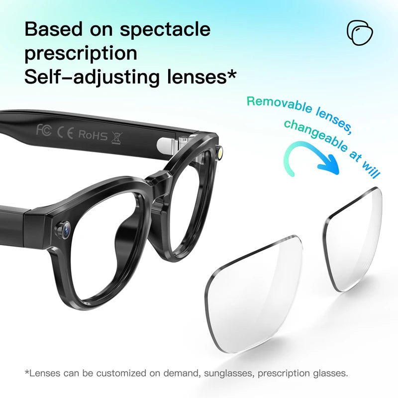 Xiaomi AI Smart Camera Glasses 200MP Bluetooth Smart Glasses Call Playing Music Object Recognition AI Translation Multifunction