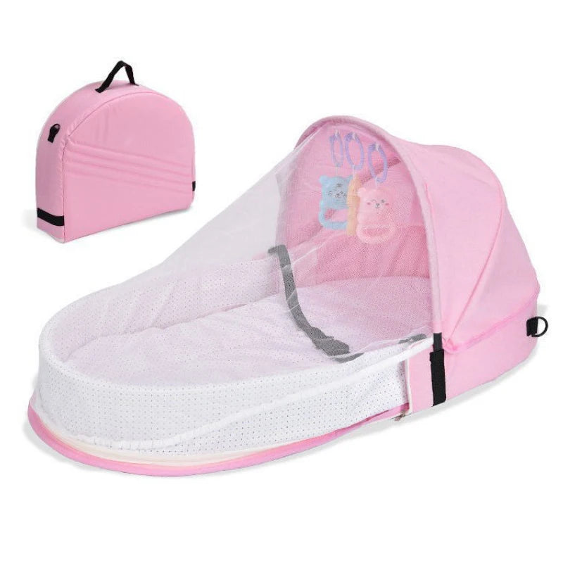 Baby Crib Multi-Function Baby Bed Nest Baby Mosquito Net Foldable Baby Nest Bassinet Infant Sleep Portable Bed