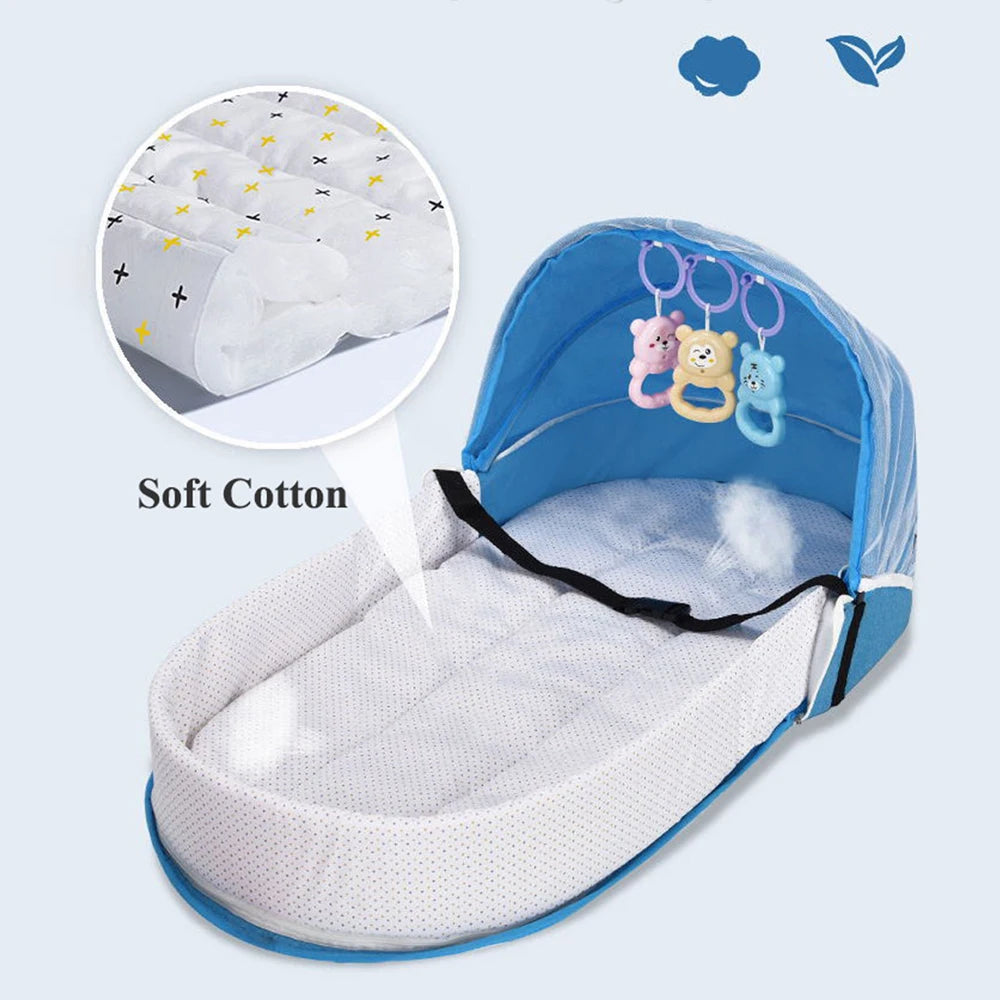 Baby Crib Multi-Function Baby Bed Nest Baby Mosquito Net Foldable Baby Nest Bassinet Infant Sleep Portable Bed