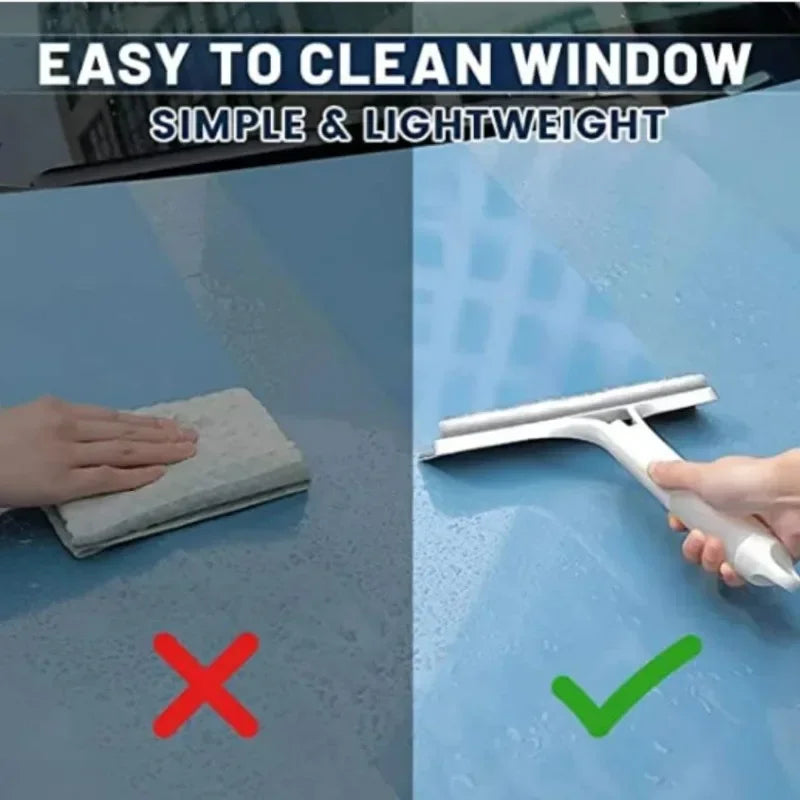 3-In-1 Multifunctional Mirrors Glass Window Wiper with Watering Can Glass Cleaning Tool Scraper Household Window Cleaning Tools