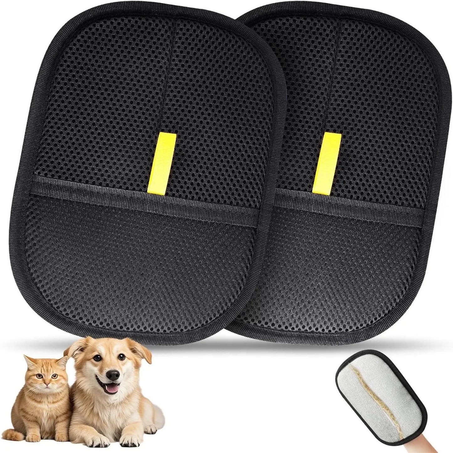 Pet Hair Removal Glove Upgrade Efficient Grooming Gloves Reusable Pet Hair Remover Glove for Cats Dogs Pet Hair Removal