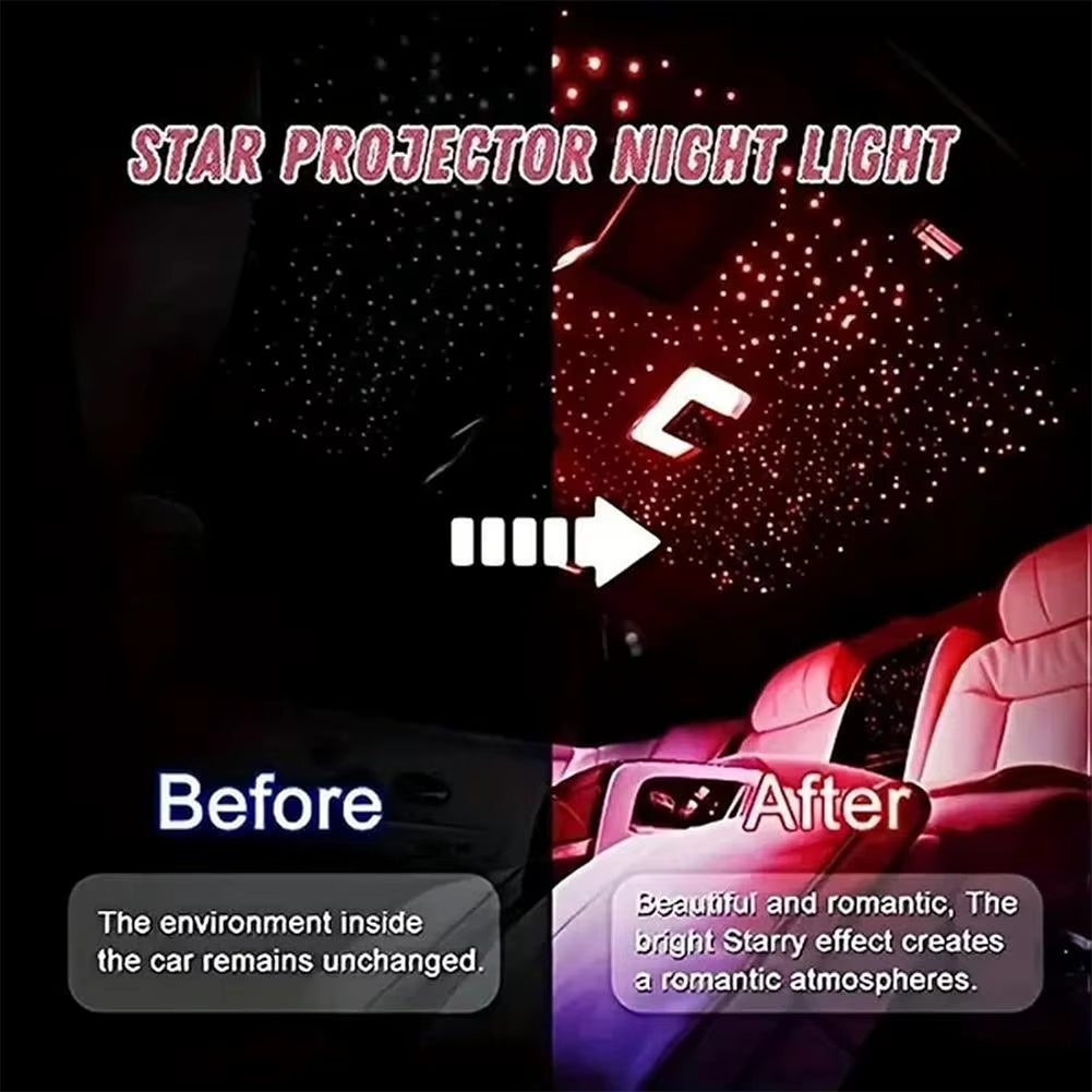 4 in 1 Retractable Car Charger Starlight in Car Roof 100W USB Type C Ports Super Fast Car Phone Charger Car Adapter for Iphone