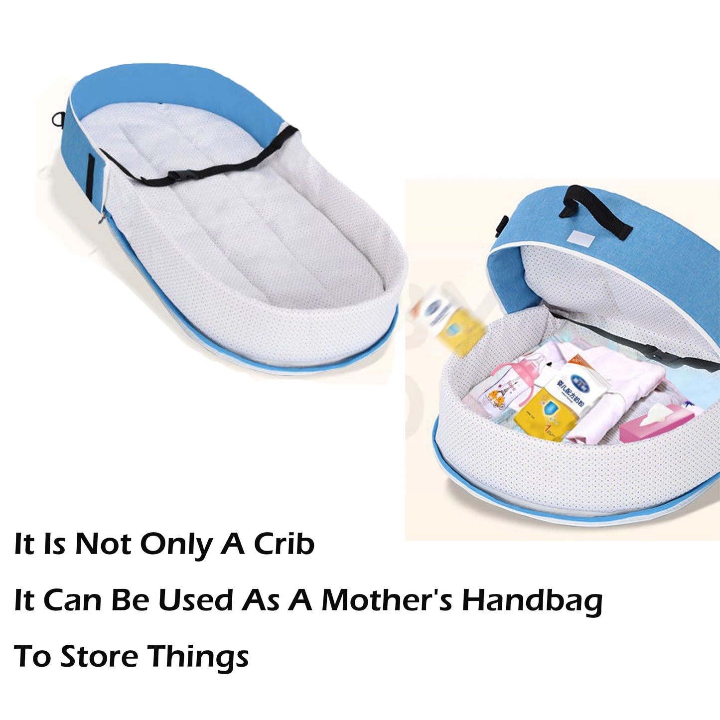 Baby Crib Multi-Function Baby Bed Nest Baby Mosquito Net Foldable Baby Nest Bassinet Infant Sleep Portable Bed