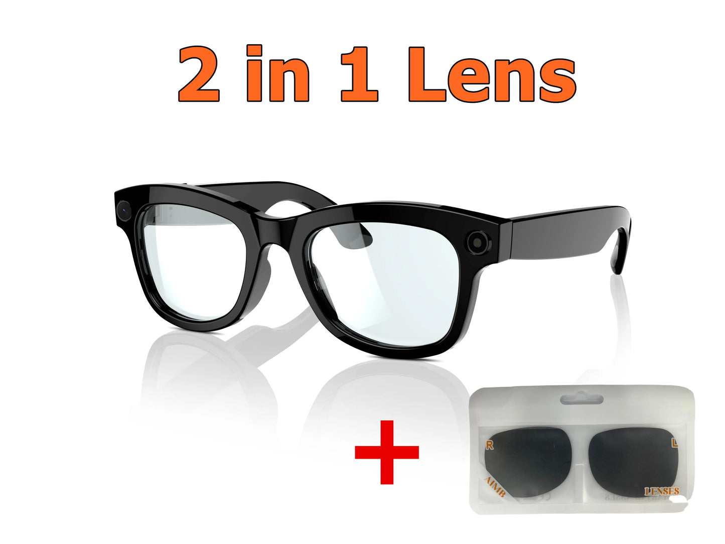 Ai Smart Glasses with 800W Pixel Sony Camera for HD1080P Photography Video Sound Record Calls Chatgpt Translation Sunglasses