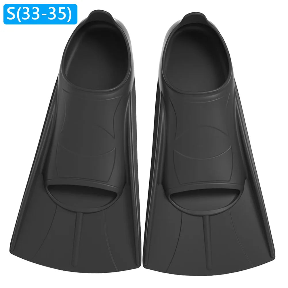 Swimming Training Fins Silicone Swim Fin Comfortable Swimming Flippers Non Slip Diving Shoes Portable Diving Supplies