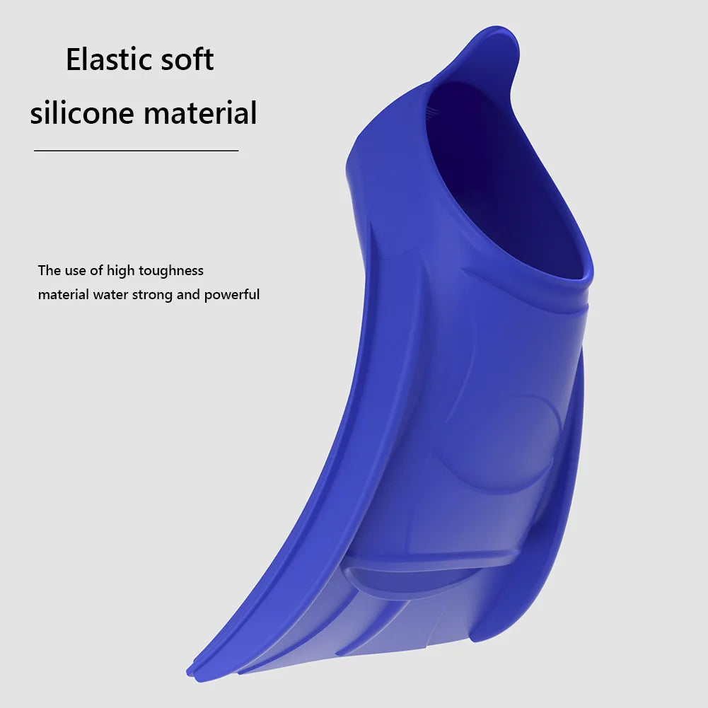 Swimming Training Fins Silicone Swim Fin Comfortable Swimming Flippers Non Slip Diving Shoes Portable Diving Supplies