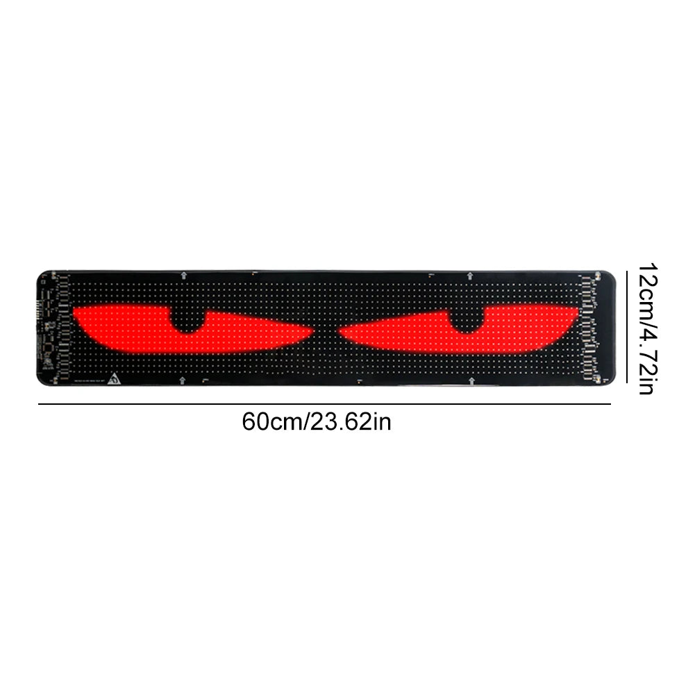 Devil Eyes LED Panel Light DIY Programmable LED Demon Eyes Flexible Display Screen Demon Eyes Flexible LED Panel for Trucks