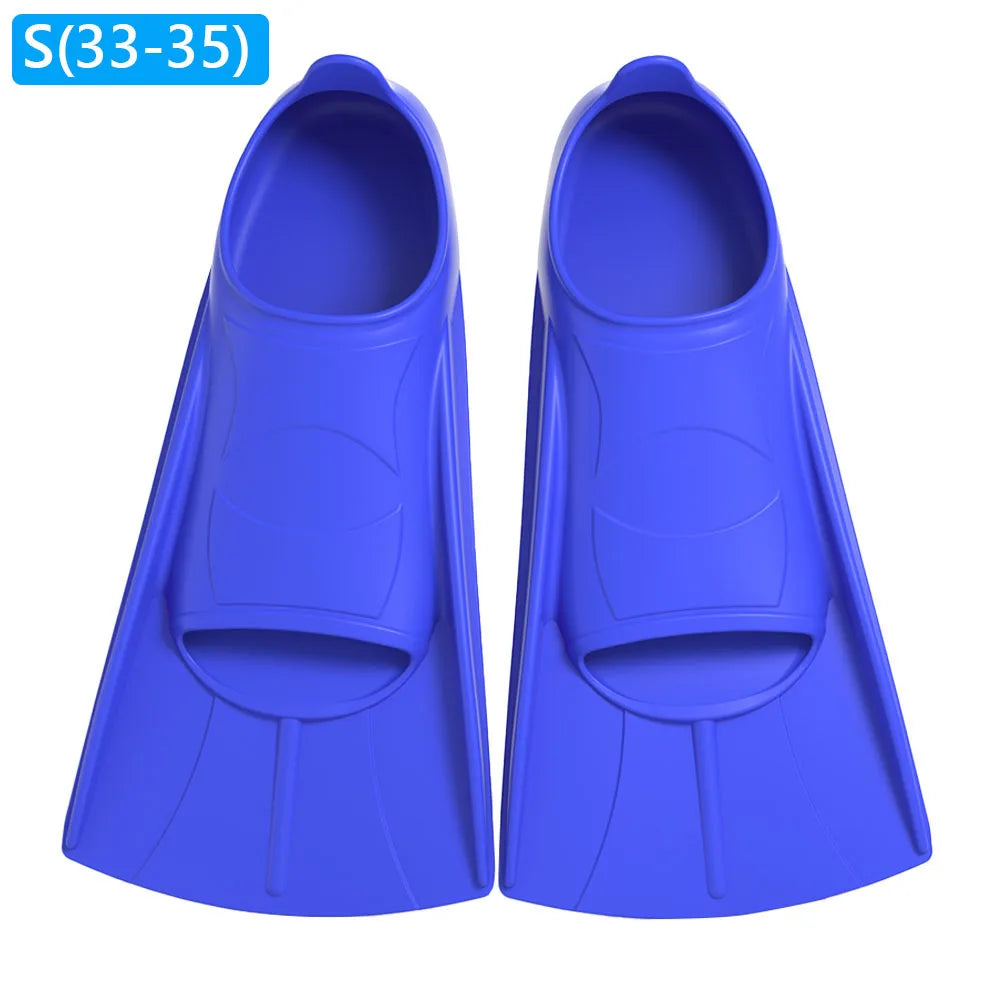 Swimming Training Fins Silicone Swim Fin Comfortable Swimming Flippers Non Slip Diving Shoes Portable Diving Supplies