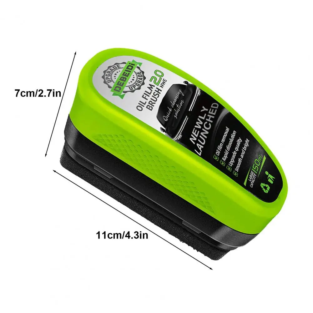 Cleaning Tool Car Glass Oil Film Cleaning Brush Windshield Cleaner with Ergonomic Handle Windshield Maintenance Cleaning Brush