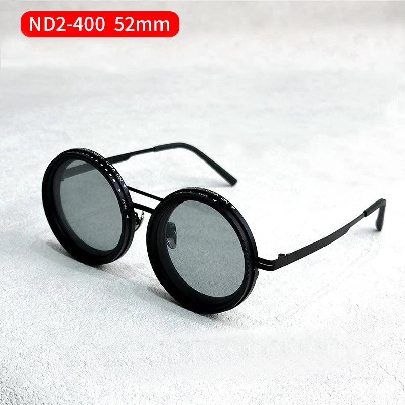 New Handmade Camera ND9 Adjustable Dimming Sunglasses Fishing Filter Glasses UV Resistant High-Definition Polarized Sunglasses