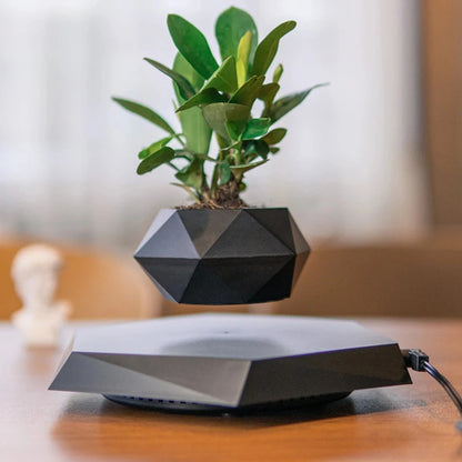 Levitating Air Bonsai Pot Flower Pot Planters Magnetic Suspension Floating Pot Potted Plant Home without Plants Rotation