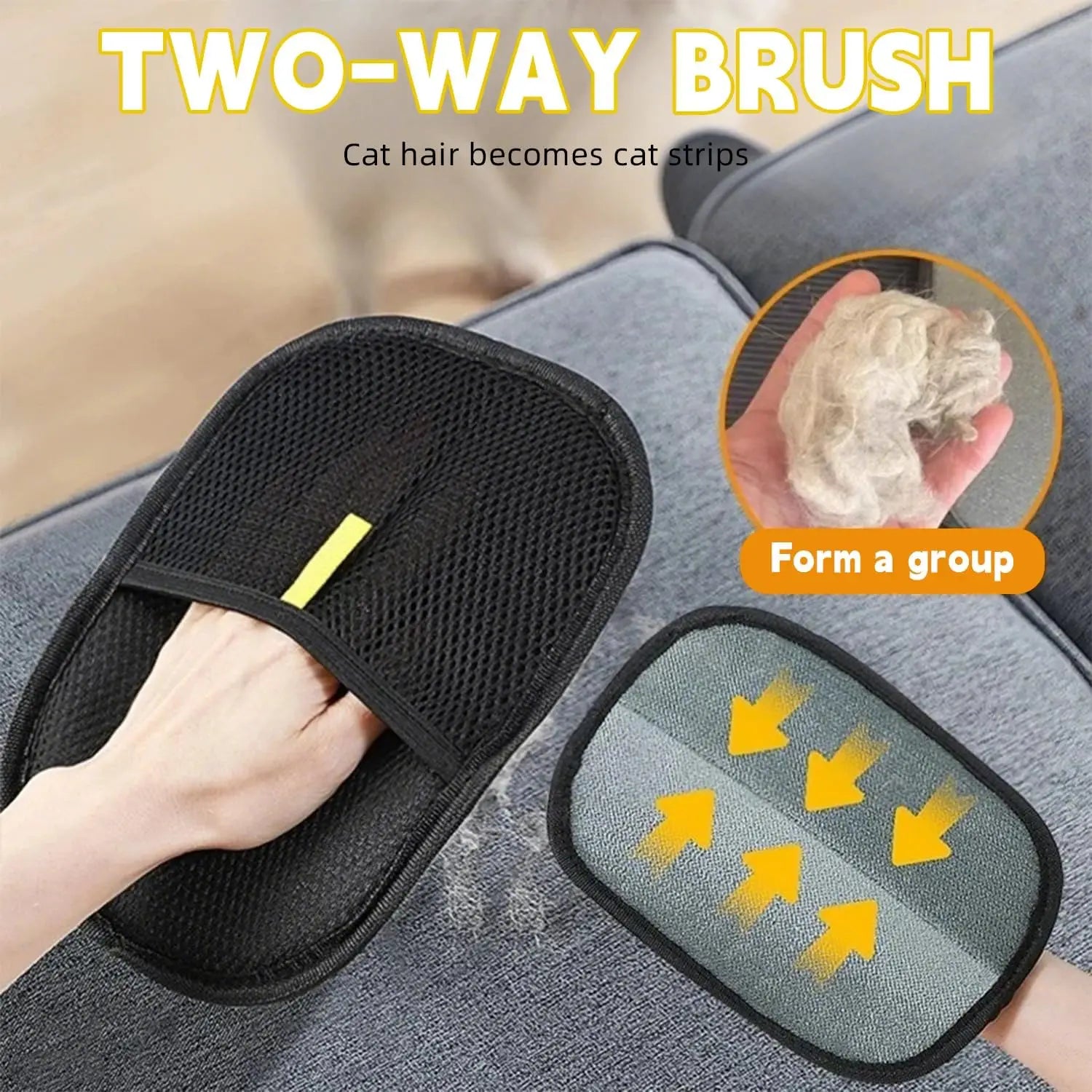 Pet Hair Removal Glove Upgrade Efficient Grooming Gloves Reusable Pet Hair Remover Glove for Cats Dogs Pet Hair Removal
