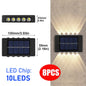Solar Outdoor Wall Light Waterproof Garden Decor Lights Street Solar LED Lamp for Patio Fence Porch Balcony