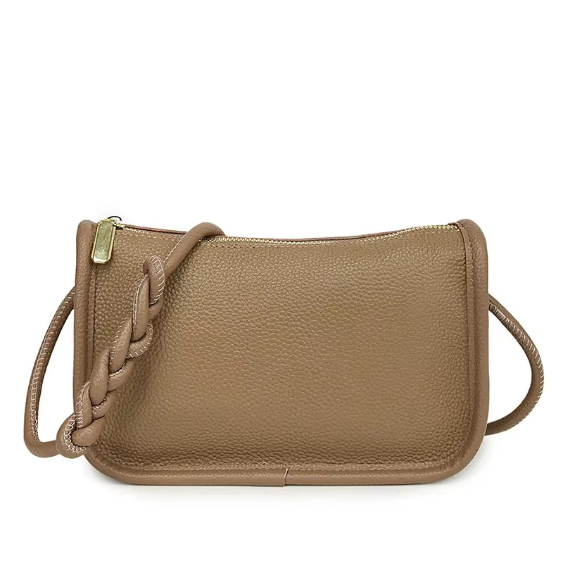 100%Real Cowhide Genuine Leather Sac Fashion Women Crossbody Bags for Ladies New High Capacity Shoulder Bag Handbag Female Purse