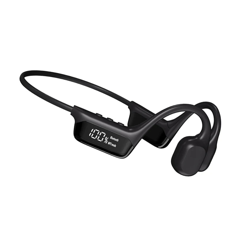 S10 Bluetooth 5.4 True Bone Conduction Headphones IPX8 Waterproof DT5.0 MP3 Built-In 32GB Memory LED Digital Display for Swiming