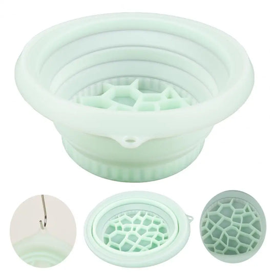 Foldable Silicone Ice Bath Bowl -Facial Skin Care & Migraine Relief, Reusable Cold Compress Basin for Puffiness & Acne Reduction