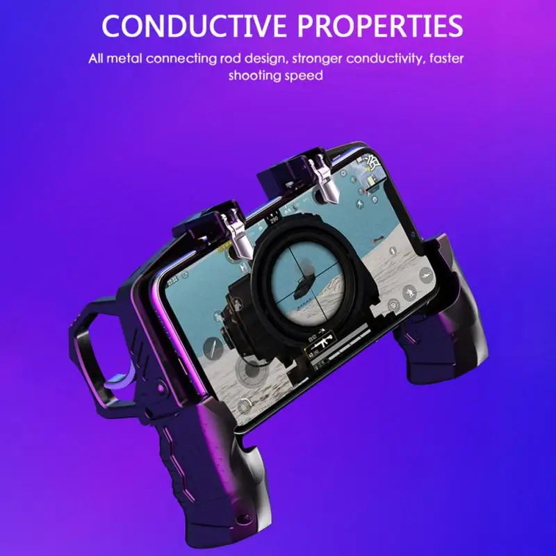K21 Game Handle PUBG Mobile Phone Gamepad Joystick L1 R1 Trigger Game Shooter Controller for Iphone Andriod Phones