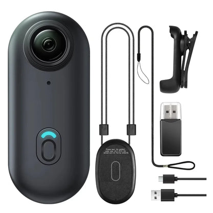 4K Mini Wifi Action Camera Thumb POV Camera Portable Body Cam Wearable Sports Camera with Waterproof Case Cycling Travel