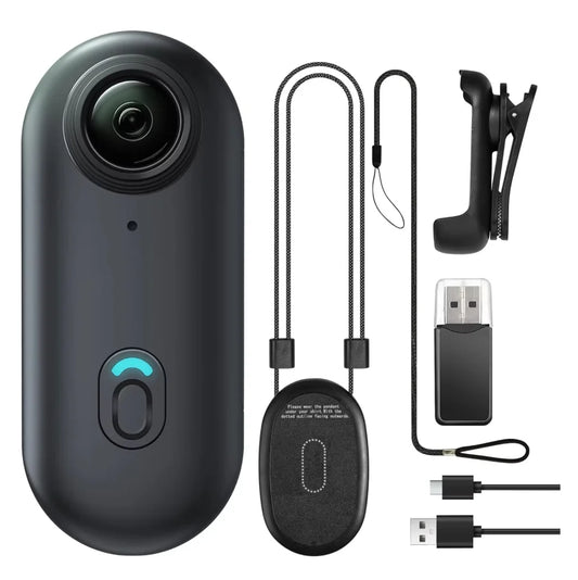 4K Mini Wifi Action Camera Thumb POV Camera Portable Body Cam Wearable Sports Camera with Waterproof Case Cycling Travel