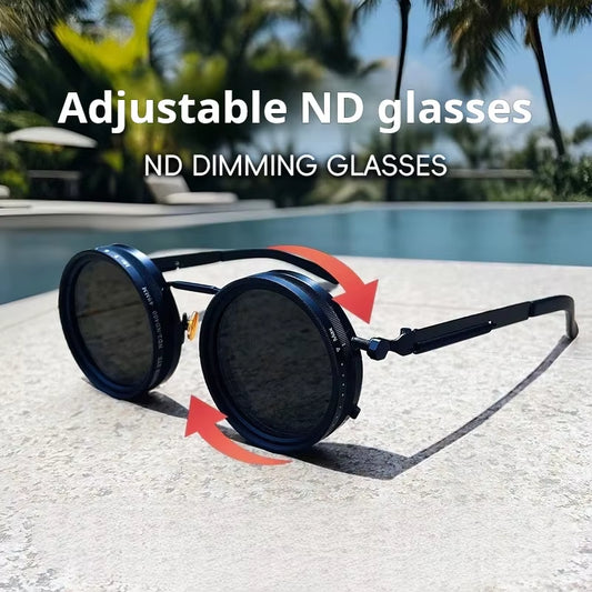 New Handmade Camera ND9 Adjustable Dimming Sunglasses Fishing Filter Glasses UV Resistant High-Definition Polarized Sunglasses