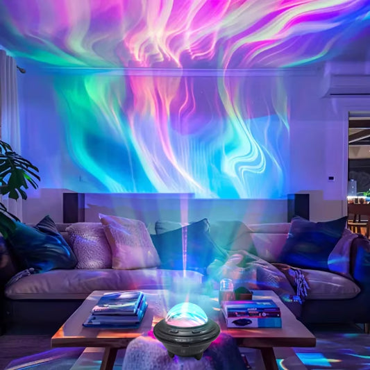 Starlight Projector Night Light Aurora Colorful Light Home Bedroom Decoration Starlight Christmas Light Children'S Gift USB Line