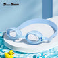 Children'S Swimming Goggles Small Frame Waterproof Anti-Fog HD Boys and Girls Swimming Glasses Swimming Cap Set Diving Equipment