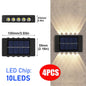 Solar Outdoor Wall Light Waterproof Garden Decor Lights Street Solar LED Lamp for Patio Fence Porch Balcony