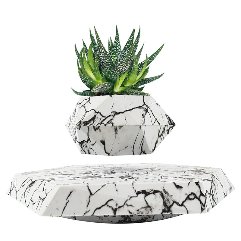 Levitating Air Bonsai Pot Flower Pot Planters Magnetic Suspension Floating Pot Potted Plant Home without Plants Rotation