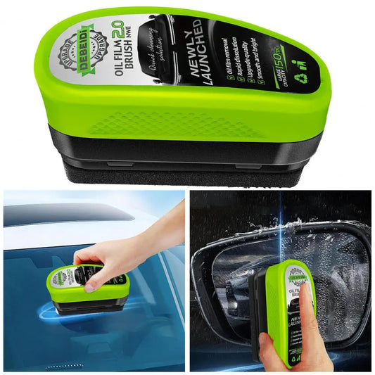 Cleaning Tool Car Glass Oil Film Cleaning Brush Windshield Cleaner with Ergonomic Handle Windshield Maintenance Cleaning Brush