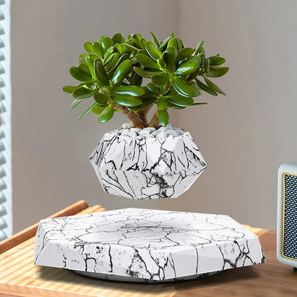 Levitating Air Bonsai Pot Flower Pot Planters Magnetic Suspension Floating Pot Potted Plant Home without Plants Rotation
