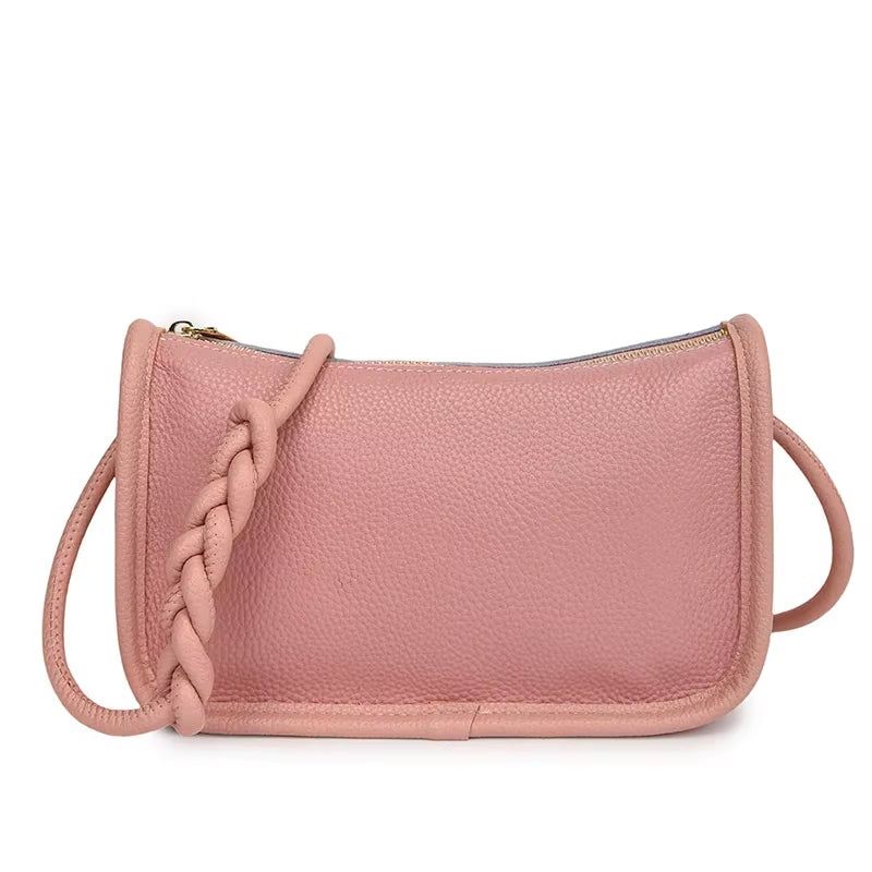 100%Real Cowhide Genuine Leather Sac Fashion Women Crossbody Bags for Ladies New High Capacity Shoulder Bag Handbag Female Purse