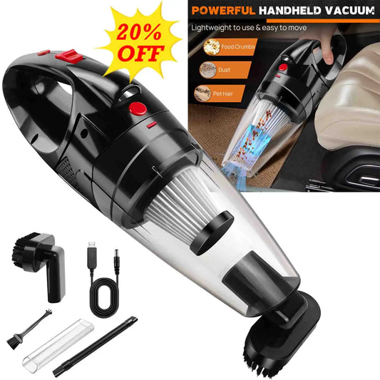 3 in 1 Cordless Handheld Vacuum Cleaner, Rechargeable Portable Powerful Cordless Vacuum Cleaner, Long Runtime USB Rechargeable