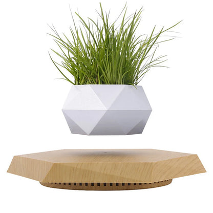 Levitating Air Bonsai Pot Flower Pot Planters Magnetic Suspension Floating Pot Potted Plant Home without Plants Rotation
