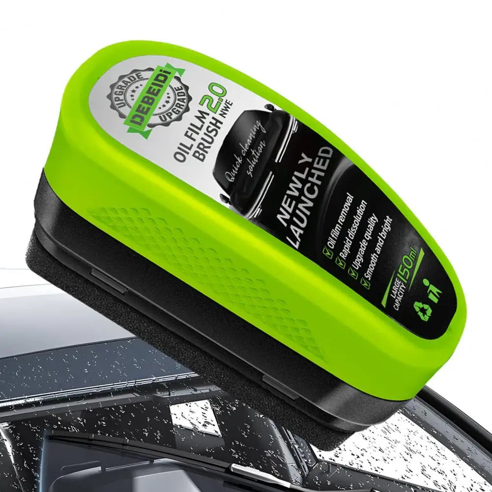 Cleaning Tool Car Glass Oil Film Cleaning Brush Windshield Cleaner with Ergonomic Handle Windshield Maintenance Cleaning Brush